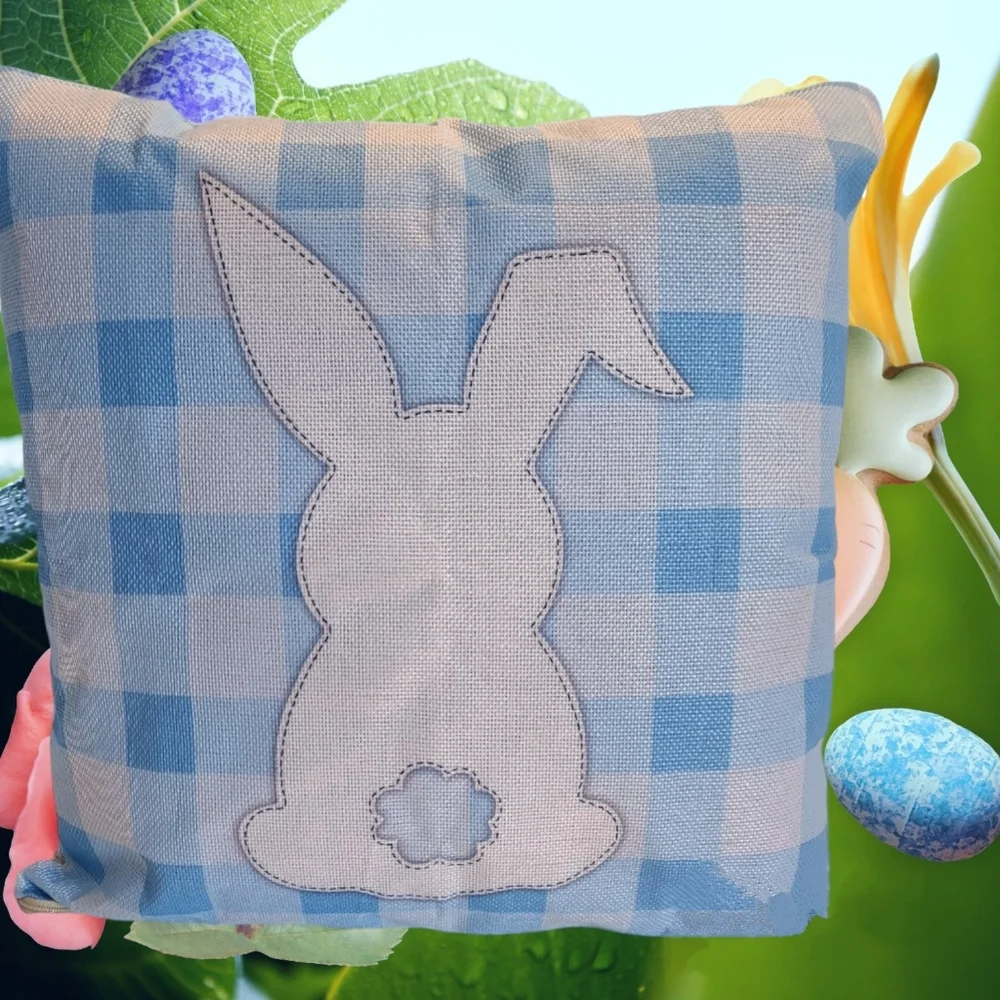 Easter Bunny Accent Pillowcase decor